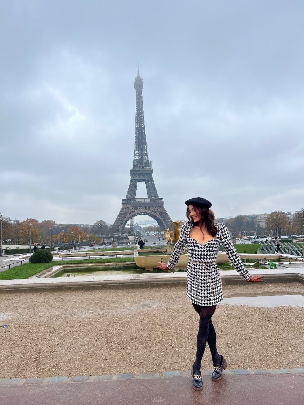 ASSIGNMENT Blair Mini Dress in Black & White from REVOLVE